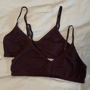 Blush cotton bralette